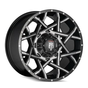 American Truxx – GRIDLOCK – Black – 20″x12″ -44mm – Summer Wheels – AT1901-2237BM-44
